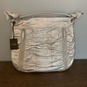 Cole Haan argento slouchy hobo